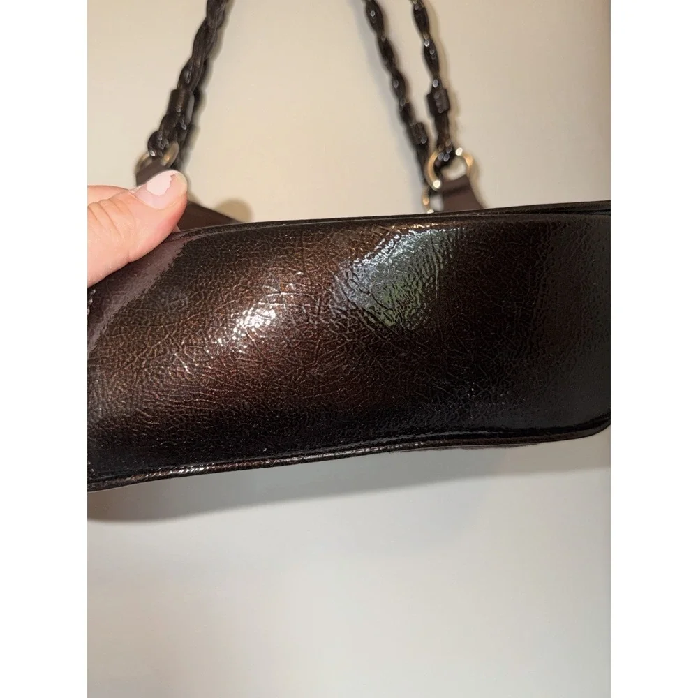 Vintage Women's Shoulder Bag Braided Handle 90s Y2K BRATZ small Mobwife Leather